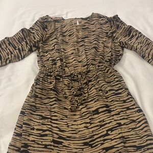 Rails Zebra Pattern Women’s Dress - Black and Tan